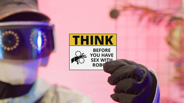 Think Before Robots - Sci-fi Stickers