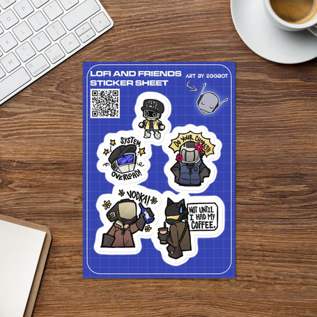 Chibi Robots Sticker sheet