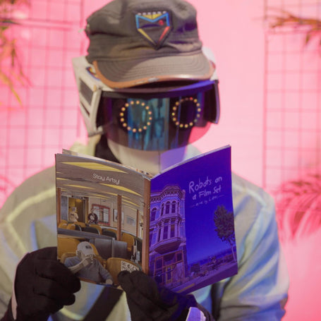 Robots On A Film Set - Physical Zine