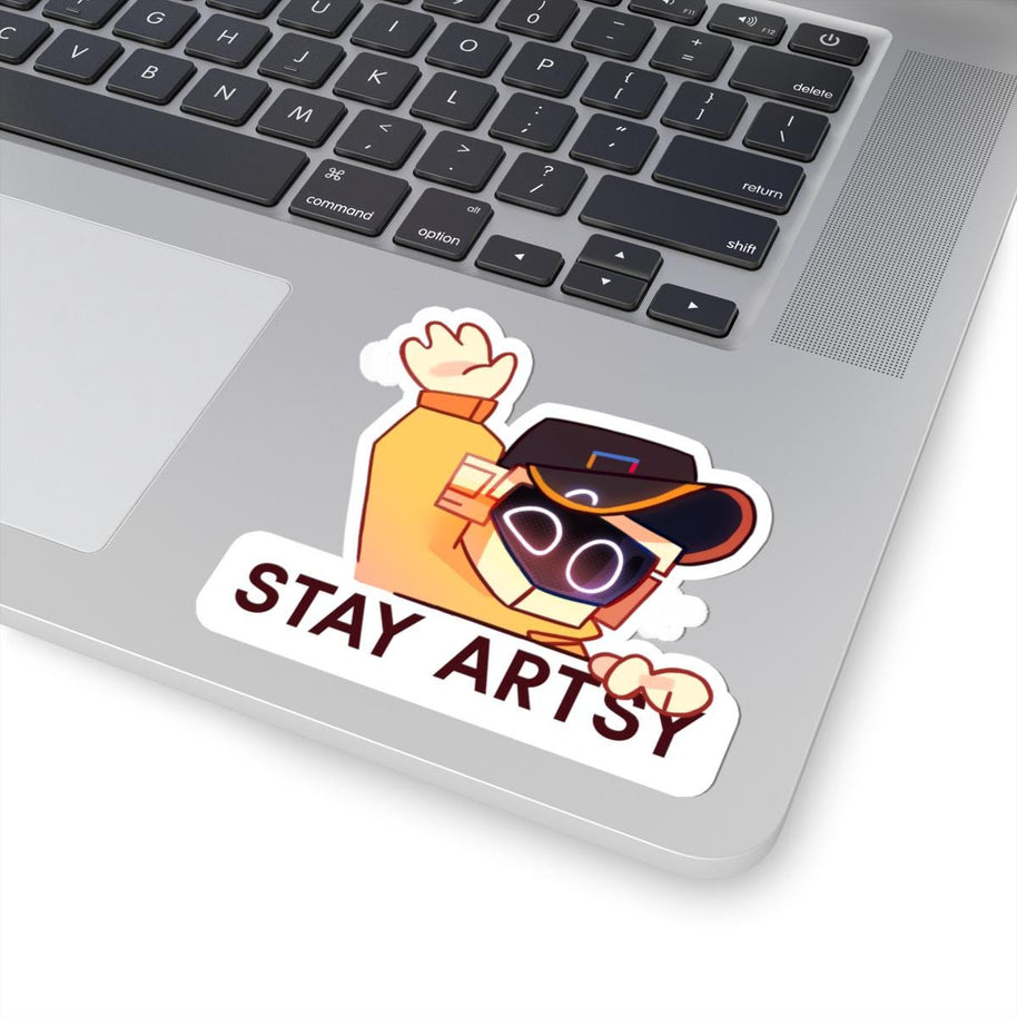 Stay Artsy, Robot - Kiss-Cut Stickers