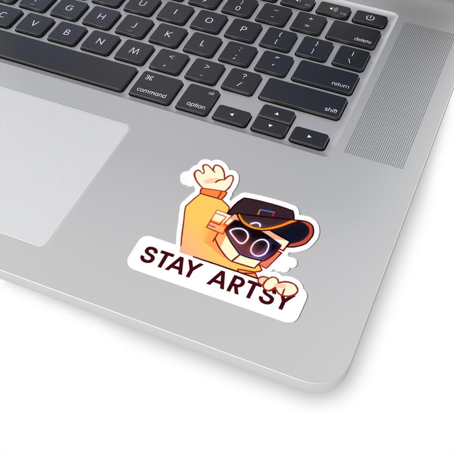 Stay Artsy, Robot - Kiss-Cut Stickers