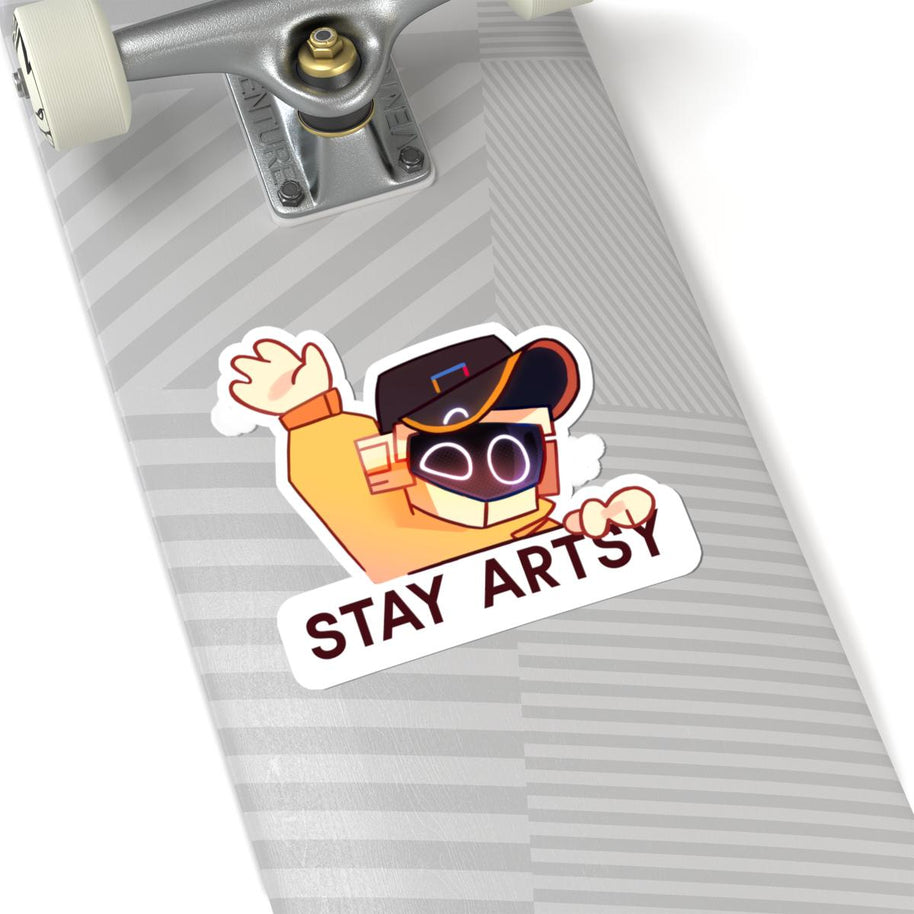 Stay Artsy, Robot - Kiss-Cut Stickers